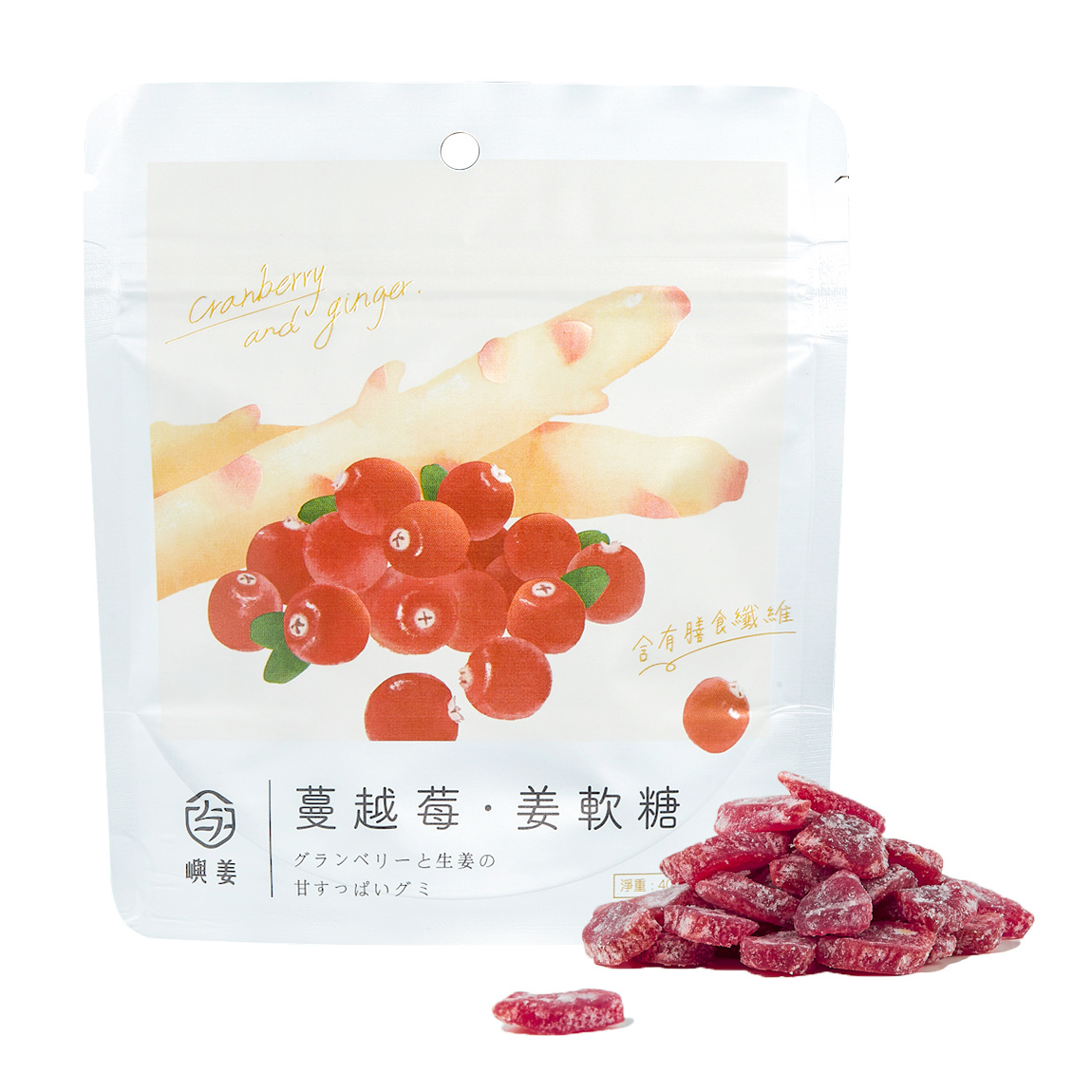 Cranberry Ginger Candy